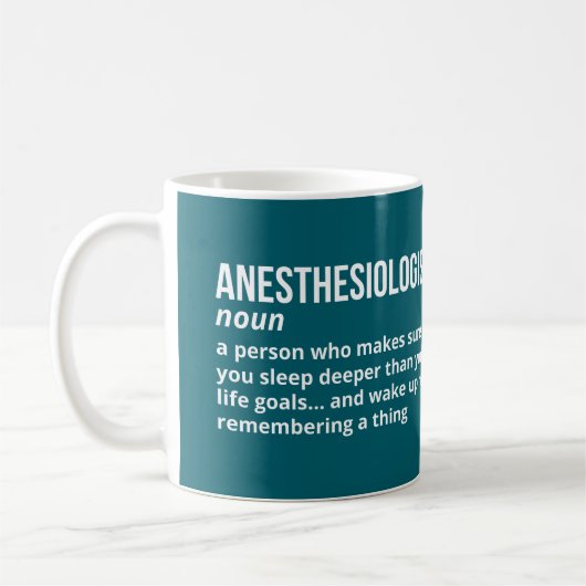 Funny Anesthesiologin Definition Kaffeetasse (Links)