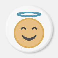 Funny Angel Emoji Cartoon