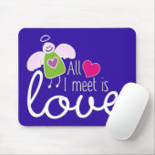 Funny Angel - Ich treffe mich nur mit Liebe 2 Mousepad (Mit Mouse)
