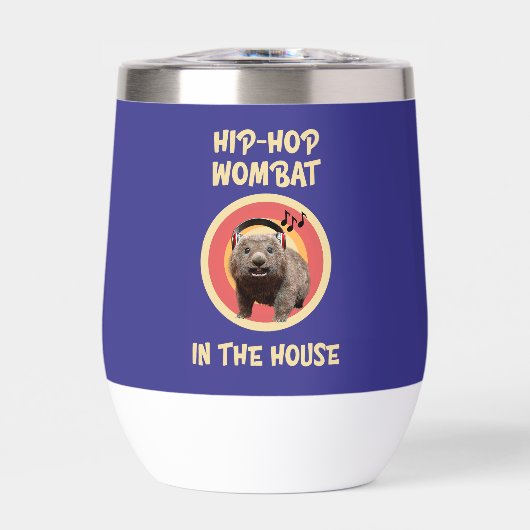 Funny Angesagt hop Wombat im Haus (Vorderseite)