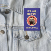 Funny Angesagt hop Wombat im Haus Button (Insitu)