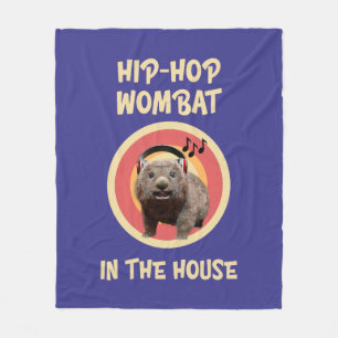 Funny Angesagt hop Wombat im Haus Fleecedecke