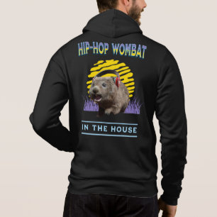 Funny Angesagt hop Wombat im Haus Hoodie