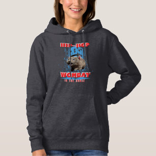 Funny Angesagt hop Wombat im Haus Hoodie
