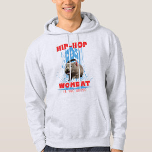 Funny Angesagt hop Wombat im Haus Hoodie