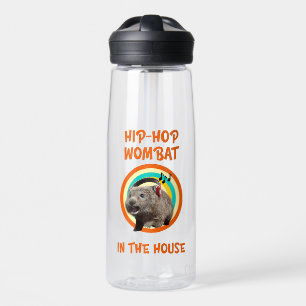 Funny Angesagt hop Wombat im Haus Trinkflasche