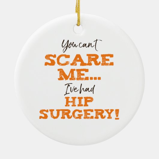 Funny Angesagt Operation Erholung "Scare" Keramik Ornament (Hinten)