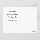 Funny Angesagt und Cool Cat Moving Postcard Postkarte (Rückseite)