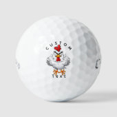 Funny Angry Bird Flipping Golf Balls - Personalize Golfball (Vorderseite)