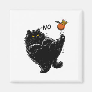 Funny Angry Black Cat Das ist keine Könige in Amer Magnet