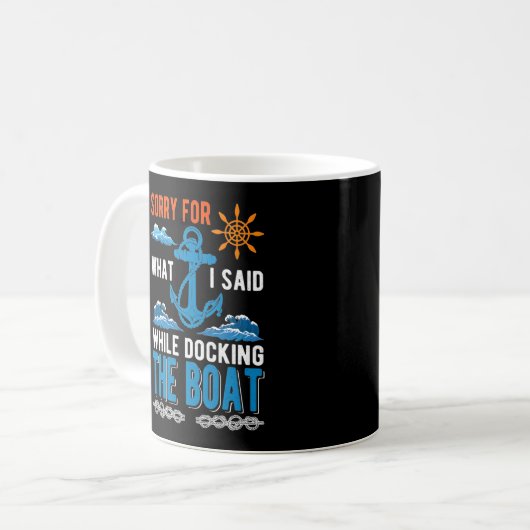 Funny Angry Captain Kaffeetasse (Vorderseite Links)