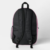 Funny Angry Cat Bedruckter Rucksack (Rückseite)