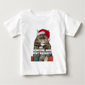 Funny angry cat Christmas T-Shirt (Vorderseite)
