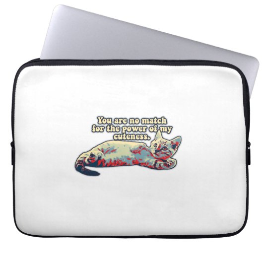 Funny angry Cat Mem für Kätzchenbesitzer & Katzenl Laptopschutzhülle (Vorderseite)