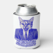 Funny angry cat meme for kitty lovers dosenkühler (Kanne Vorderseite)