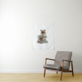 Funny angry cat meme for kitty persons &cat lovers wandteppich (Beispiel)