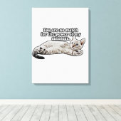 Funny angry Cat Meme für Kätzchenbesitzer und Lieb Leinwanddruck (Insitu (Holzboden))