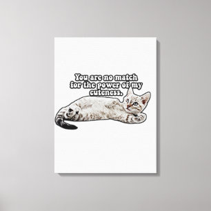 Funny angry Cat Meme für Kätzchenbesitzer und Lieb Leinwanddruck