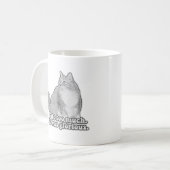 Funny angry Cat Meme für Kätzchenliebhaber & Katze Kaffeetasse (Vorderseite Links)