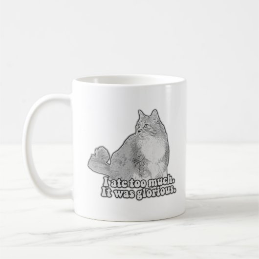 Funny angry Cat Meme für Kätzchenliebhaber & Katze Kaffeetasse (Links)