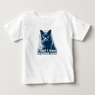 Funny angry cat meme für Katzenmenschen und Besitz Baby T-shirt