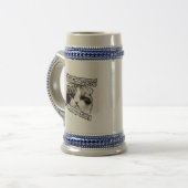 Funny angry cat meme für kitty besitzer bierglas (Vorderseite Links)