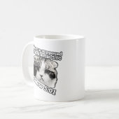 Funny angry cat meme für kitty besitzer kaffeetasse (Vorderseite Links)