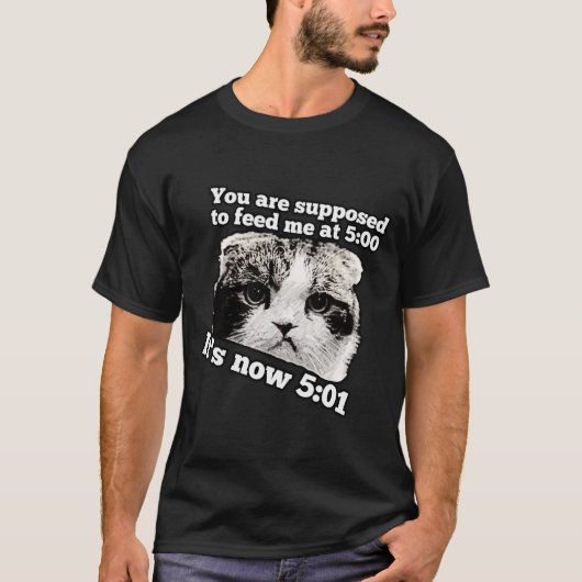 Funny angry cat meme für kitty besitzer T-Shirt (Vorderseite)