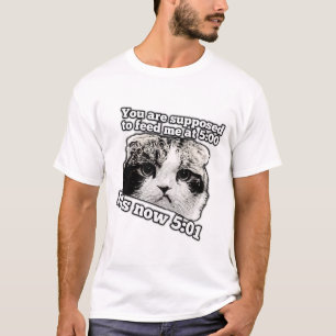 Funny angry cat meme für kitty besitzer T-Shirt