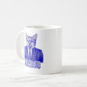 Funny angry cat meme für kitty Liebhaber Kaffeetasse (Vorderseite Links)