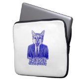 Funny angry cat meme für kitty Liebhaber Laptopschutzhülle (Vorderseite Links)