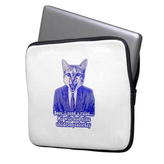 Funny angry cat meme für kitty Liebhaber Laptopschutzhülle (Vorderseite Links)