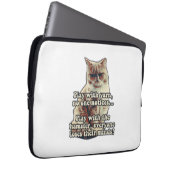 Funny angry cat meme für kitty people & cat Liebha Laptopschutzhülle (Vorne Rechts)