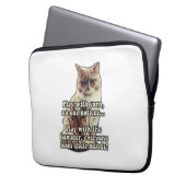 Funny angry cat meme für kitty people & cat Liebha Laptopschutzhülle (Vorderseite Links)