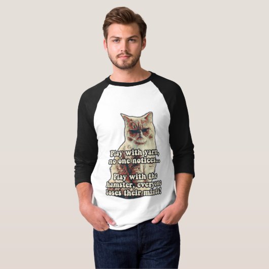 Funny angry cat meme für kitty people & cat Liebha T-Shirt (Vorne ganz)