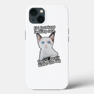 Funny angry cat meme für kitty personen & cat besi Case-Mate iPhone hülle