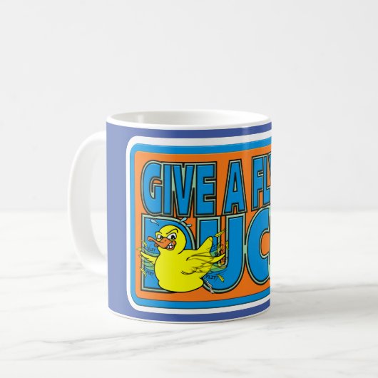FUNNY ANGRY DUCK 4X4 DUCKING DESIGN KAFFEETASSE (Vorderseite Links)