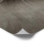 Funny Angry Fluffy Black Persian Kitty Cat Face Poster (Ecke)