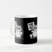 Funny Angry Fluffy Cat Pets Besitzer Cat Mamas & V Kaffeetasse (Vorderseite Links)