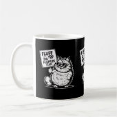 Funny Angry Fluffy Cat Pets Besitzer Cat Mamas & V Kaffeetasse (Links)