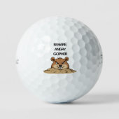 Funny Angry Gopher Golfball (Vorderseite)