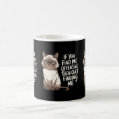 Funny Angry Grumpy für Katzen Besitzer Katzen Mama Kaffeetasse (Mittel)