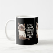 Funny Angry Grumpy für Katzen Besitzer Katzen Mama Kaffeetasse (Links)