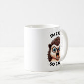 Funny Angry Hedgehog Mug – “I’m Calm. So Cam.” Sar Kaffeetasse (VorderseiteRechts)