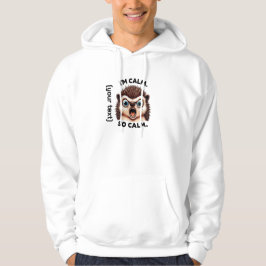 Funny Angry Igel individuell anpassbar Hoodie