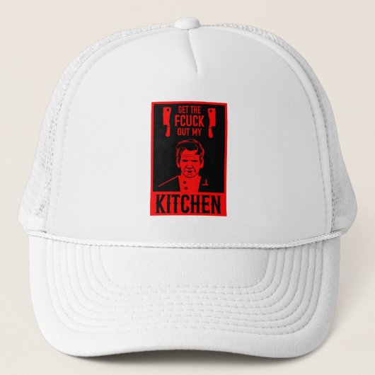 Funny Angry Koch Truckerkappe (Vorderseite)