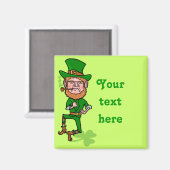 Funny Angry Lucky Irish Leprechaun Magnet (Vorderseite/Rückseite)