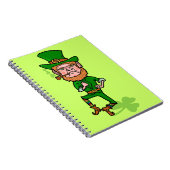 Funny Angry Lucky Irish Leprechaun Notizblock (Rechte Seite)