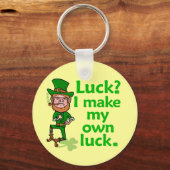 Funny Angry Lucky Irish Leprechaun Schlüsselanhänger (Vorderseite)