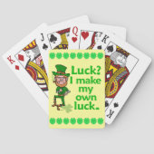 Funny Angry Lucky Irish Leprechaun Spielkarten (Rückseite)